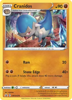 Pokémon-Karte Cranidos SWSH274