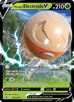 Pokémon-Karte Hisuian Electrode V SWSH294
