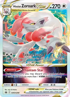 Pokémon-Karte Hisuian Zoroark VSTAR SWSH298