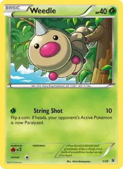 Pokémon-Karte Weedle 001/039