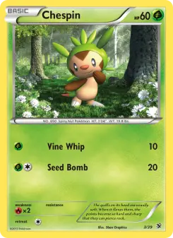 Pokémon-Karte Chespin 003/039