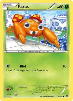 Pokémon-Karte Paras 001/162