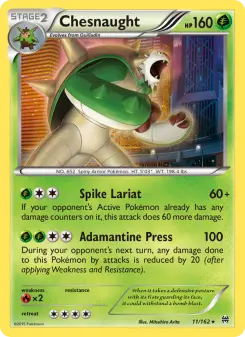Pokémon-Karte Chesnaught 011/162