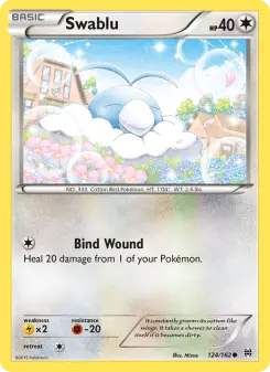 Pokémon-Karte Swablu 124/162