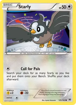 Pokémon-Karte Starly 125/162