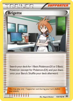Pokémon-Karte Brigette 134/162