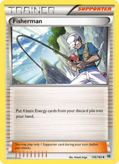 Pokémon-Karte Fisherman 136/162