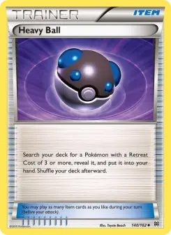 Pokémon-Karte Heavy Ball 140/162