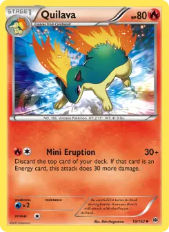 Pokémon-Karte Quilava 019/162