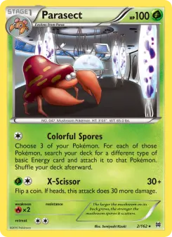 Pokémon-Karte Parasect 002/162
