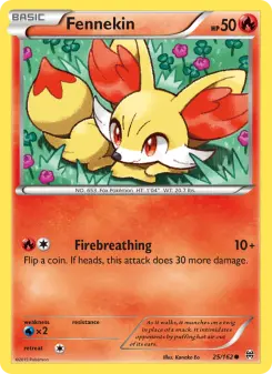Pokémon-Karte Fennekin 025/162