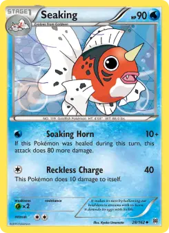 Pokémon-Karte Seaking 028/162