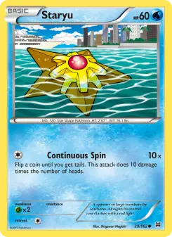 Pokémon-Karte Staryu 029/162