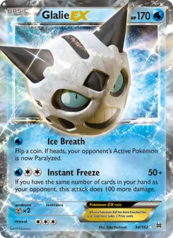 Pokémon-Karte Glalie EX 034/162