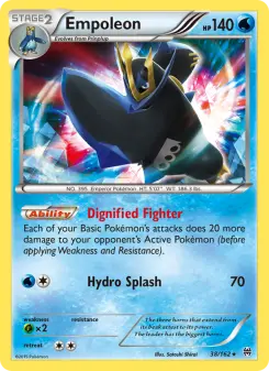Pokémon-Karte Empoleon 038/162