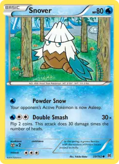 Pokémon-Karte Snover 039/162