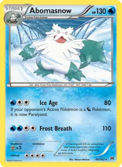 Pokémon-Karte Abomasnow 040/162