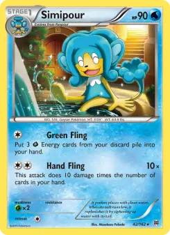 Pokémon-Karte Simipour 042/162