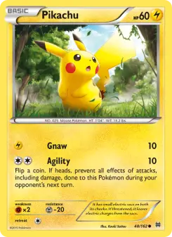 Pokémon-Karte Pikachu 048/162