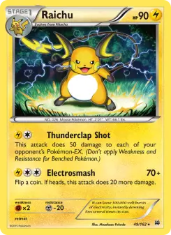 Pokémon-Karte Raichu 049/162
