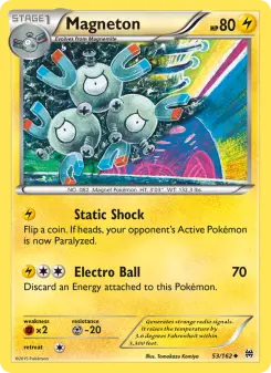 Pokémon-Karte Magneton 053/162