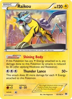 Pokémon-Karte Raikou 055/162