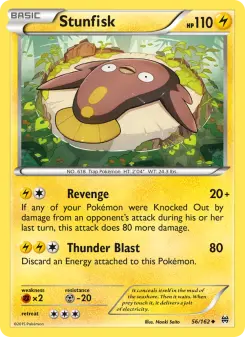 Pokémon-Karte Stunfisk 056/162