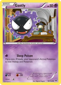 Pokémon-Karte Gastly 058/162