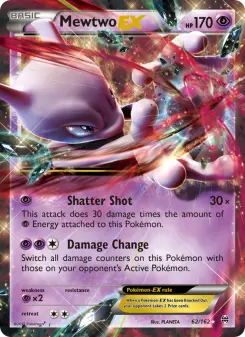 Pokémon-Karte Mewtwo EX 062/162
