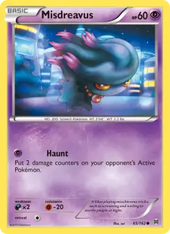 Pokémon-Karte Misdreavus 065/162