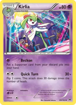 Pokémon-Karte Kirlia 069/162