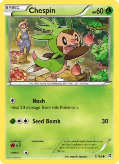 Pokémon-Karte Chespin 007/162