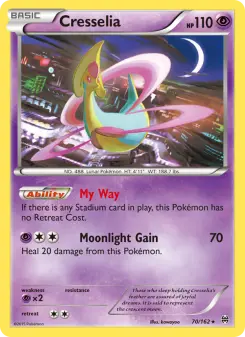 Pokémon-Karte Cresselia 070/162