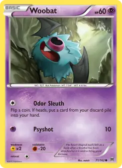 Pokémon-Karte Woobat 071/162