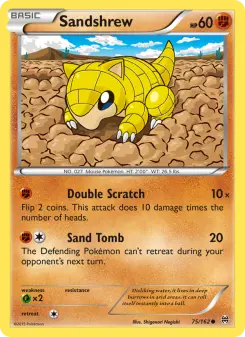 Pokémon-Karte Sandshrew 075/162