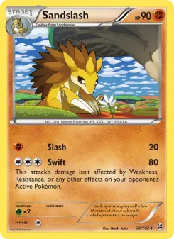 Pokémon-Karte Sandslash 076/162