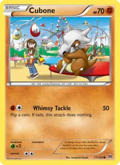 Pokémon-Karte Cubone 077/162