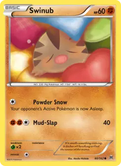 Pokémon-Karte Swinub 080/162