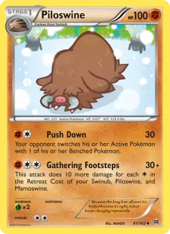 Pokémon-Karte Piloswine 081/162