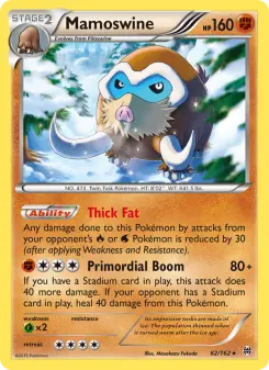 Pokémon-Karte Mamoswine 082/162