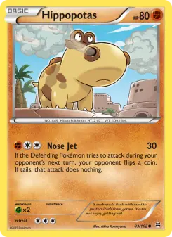 Pokémon-Karte Hippopotas 083/162