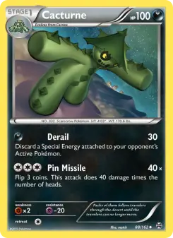 Pokémon-Karte Cacturne 088/162