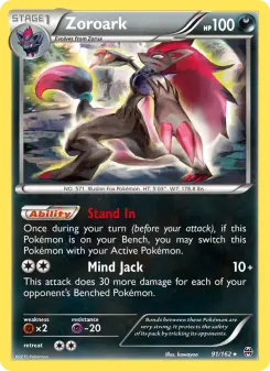 Pokémon-Karte Zoroark 091/162