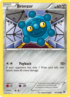 Pokémon-Karte Bronzor 095/162