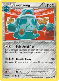 Pokémon-Karte Bronzong 096/162