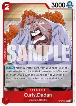 One Piece-Karte Curly.Dadan OP07-004