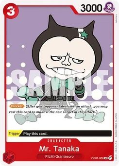 One Piece-Karte Mr. Tanaka OP07-008