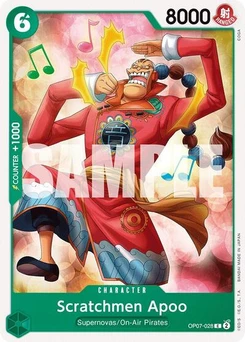 One Piece-Karte Scratchmen Apoo OP07-028