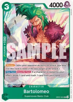 One Piece-Karte Bartolomeo OP07-031