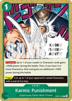 One Piece-Karte Karmic Punishment OP07-035
